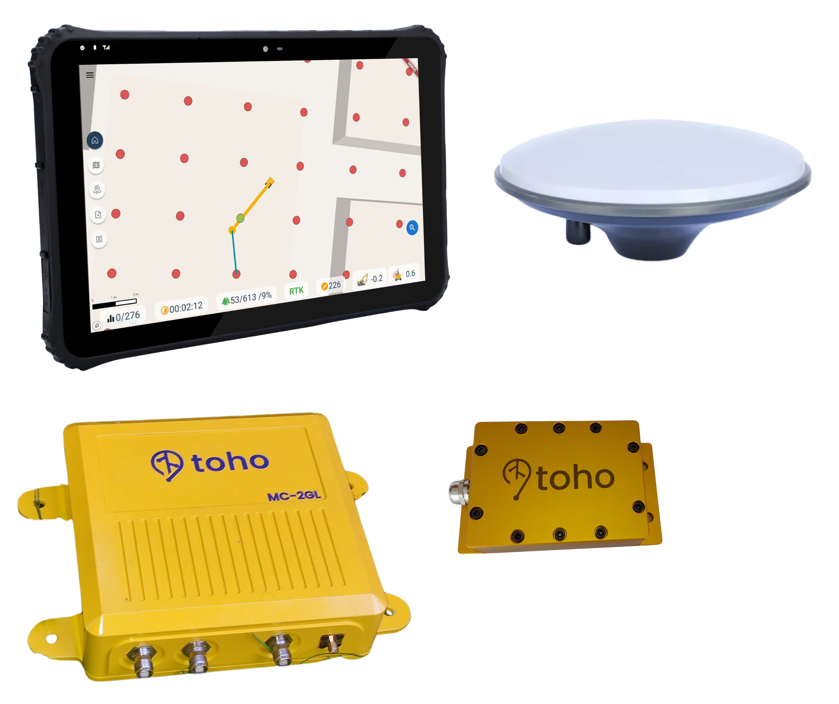 Toho GPS Excavator Guidance System for Construction and Infrastructure kit